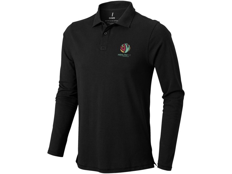 Lange mouwen heren polo » Elevate Oakville | Promotieartikelen