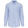 Kariban Heren oxford overhemd lange mouwen