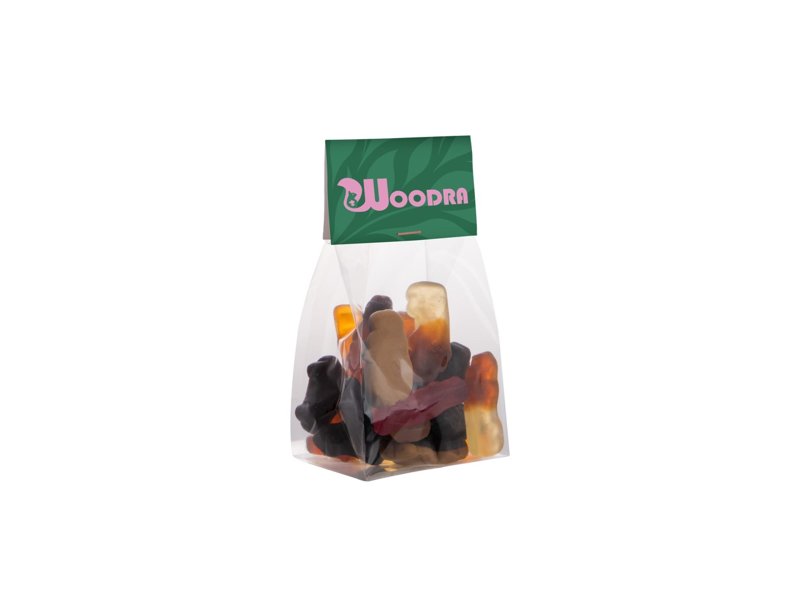Blokzakje kopkaartje 100 gram snoep