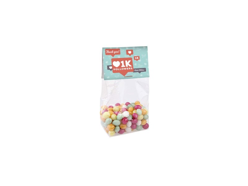 Blokzakje kopkaartje 100 gram snoep