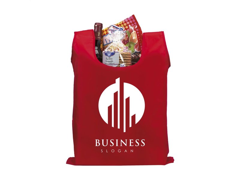 Opvouwbare boodschappentas, bedrukt met uw logo uitdelen?