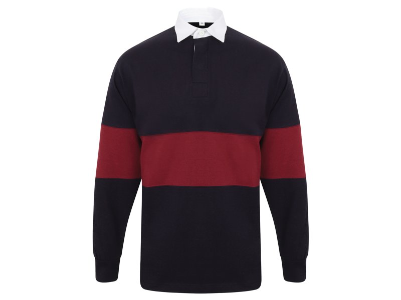 Panelled longsleeve rugby shirt