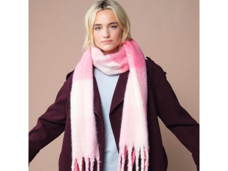 Beechfield - Fluffy Check Scarf