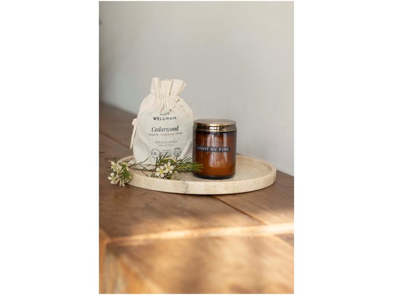 Wellmark cederhout geurkaars medium