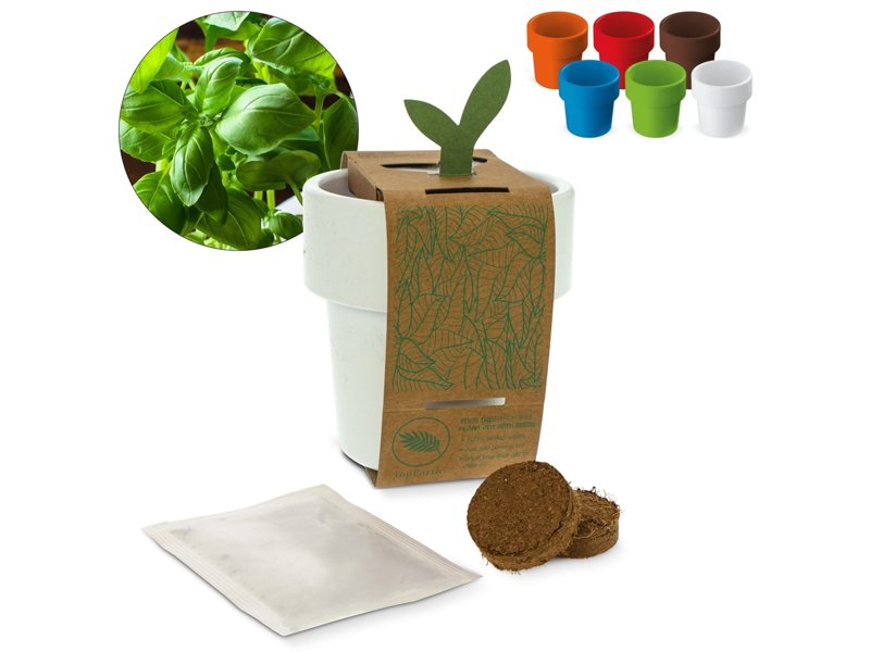 Hot-but-cool beker met basilicum zaadjes Hot-but-cool beker met basilicum zaadjes