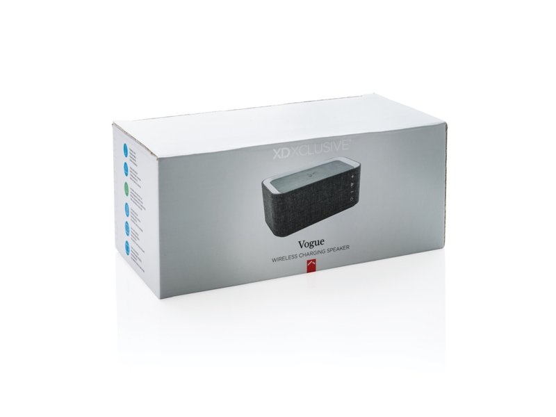 Vogue speaker met 5W draadloze oplader Vogue speaker met 5W draadloze oplader