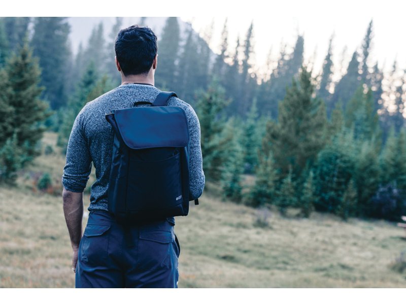 Swiss Peak Fern AWARE™ RPET allover zip 15" laptop rugzak