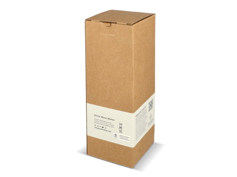 Waterdrop Roestvrijstalen Fles met Bamboe dop 600ml Waterdrop Roestvrijstalen Fles met Bamboe dop 600ml