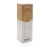 Impact borosilicaat glazen fles met bamboe deksel Impact borosilicaat glazen fles met bamboe deksel