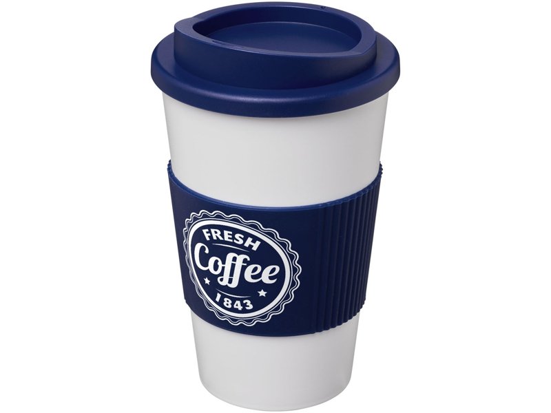 Americano® geïsoleerde beker van 350 ml met handgreep Americano® geïsoleerde beker van 350 ml met handgreep