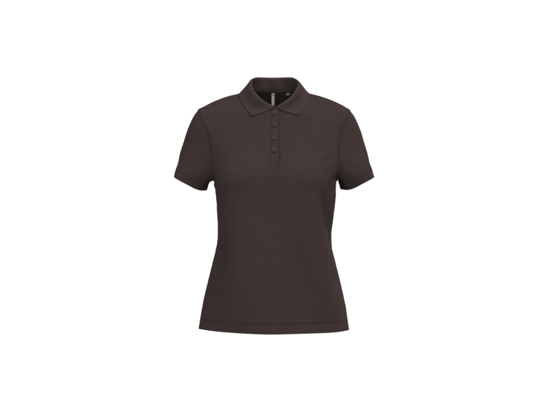 Kariban Piqué-damespolo korte mouwen