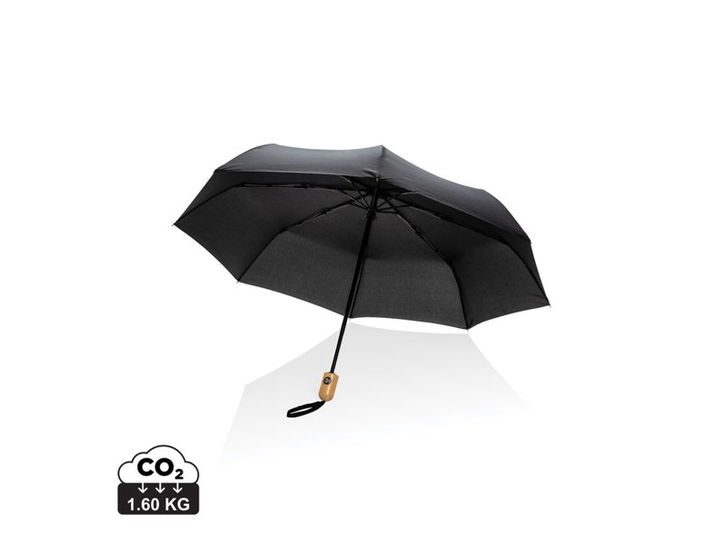 21" Impact AWARE™ RPET 190T bamboo auto open/dicht paraplu 21" Impact AWARE™ RPET 190T bamboo auto open/dicht paraplu