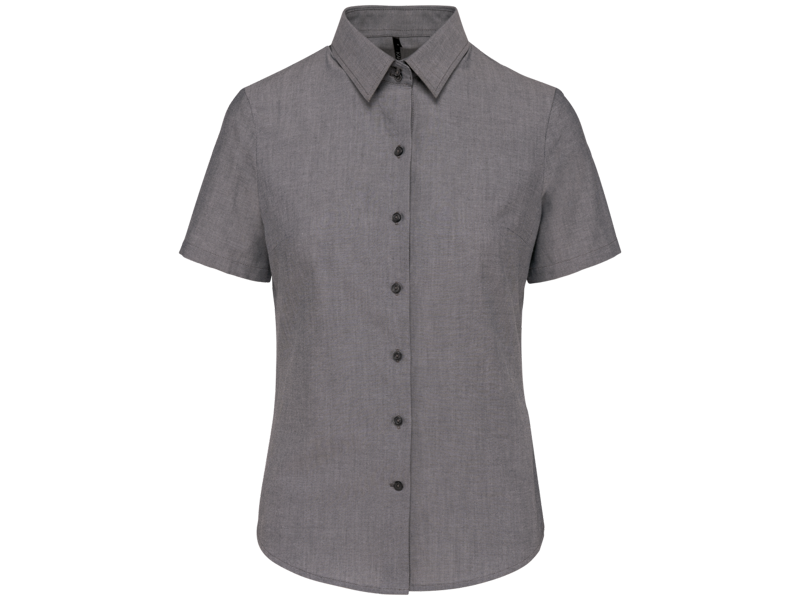 Kariban Dames oxford blouse korte mouwen Kariban Dames oxford blouse korte mouwen