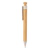 Bamboe pen met tarwestro clip Bamboe pen met tarwestro clip