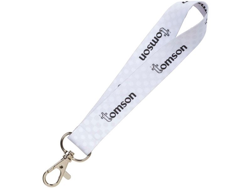 Mini lanyard met 2 zijde sublimatie voorzien van haak