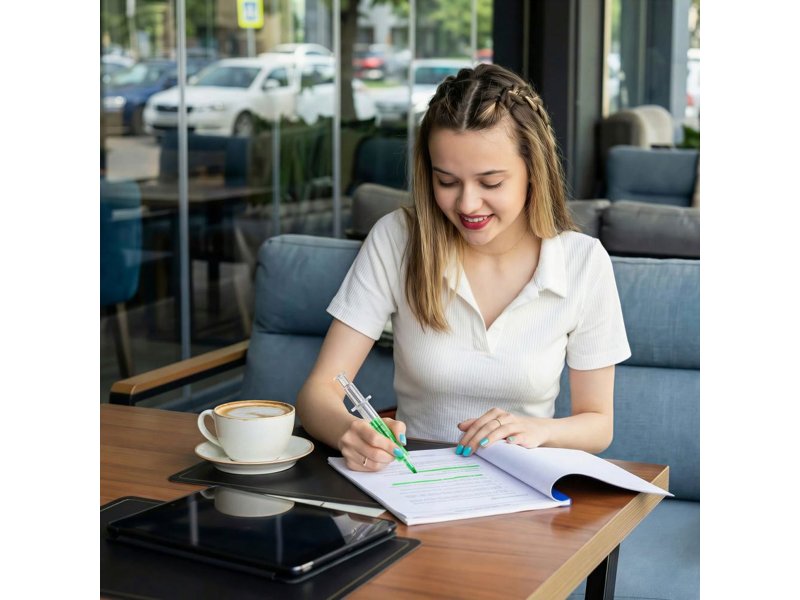 Transparante injectie tekstmarker.