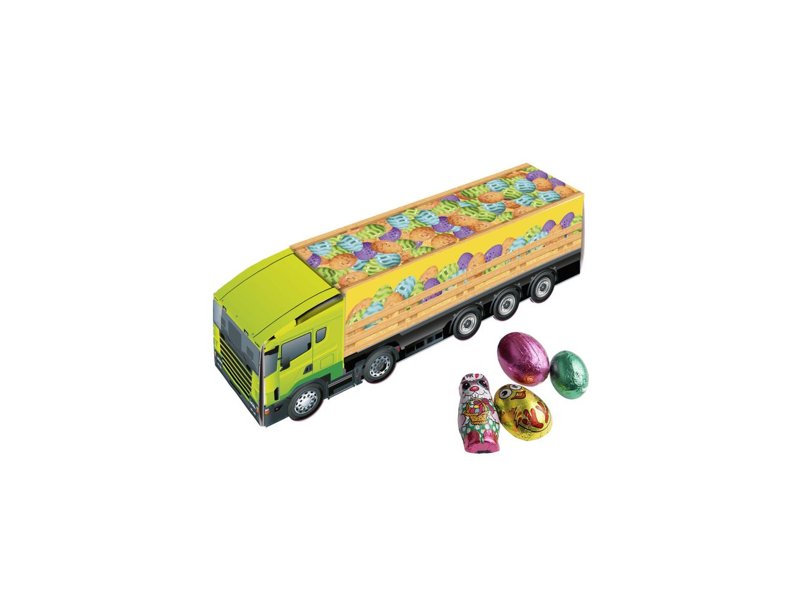 Medium truck met Paas chocolade