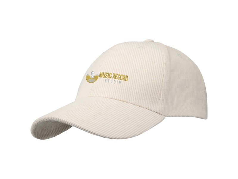 Hutton 6 panel cap van gerecycled corduroy Hutton 6 panel cap van gerecycled corduroy