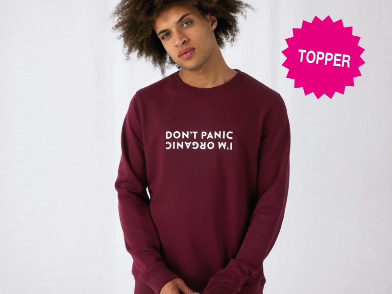 B&C Organic sweater - Duurzame en comfortabele trui | Totziens Promotions