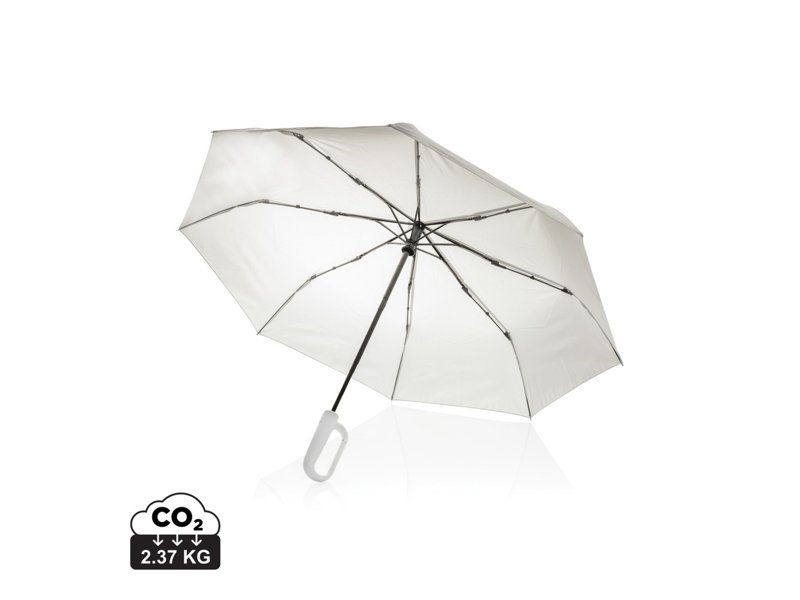 Yara 21" AWARE™ RPET paraplu in unikleur met karabijn hendel Yara 21" AWARE™ RPET paraplu in unikleur met karabijn hendel
