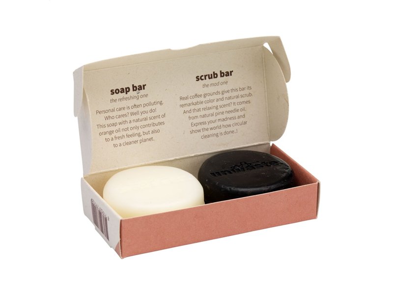 Unwaste Duopack Soap & Scrub bar