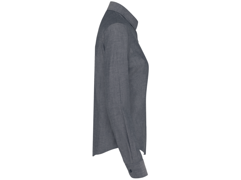 Kariban Dames oxford blouse lange mouwen Kariban Dames oxford blouse lange mouwen