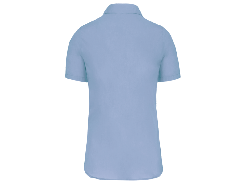 Kariban Dames Poplin Blouse Korte Mouwen