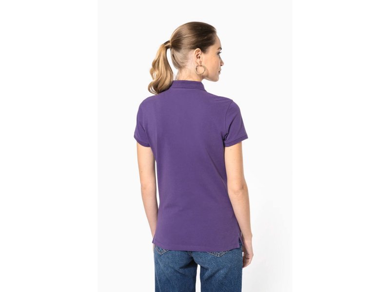 Kariban Piqué-damespolo korte mouwen