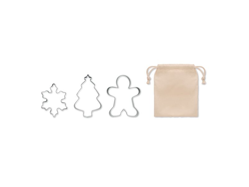 Set kerstkoekjes-uitstekers