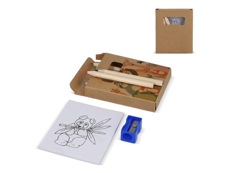 8-delige kleurset in kraft doosje 8-delige kleurset in kraft doosje