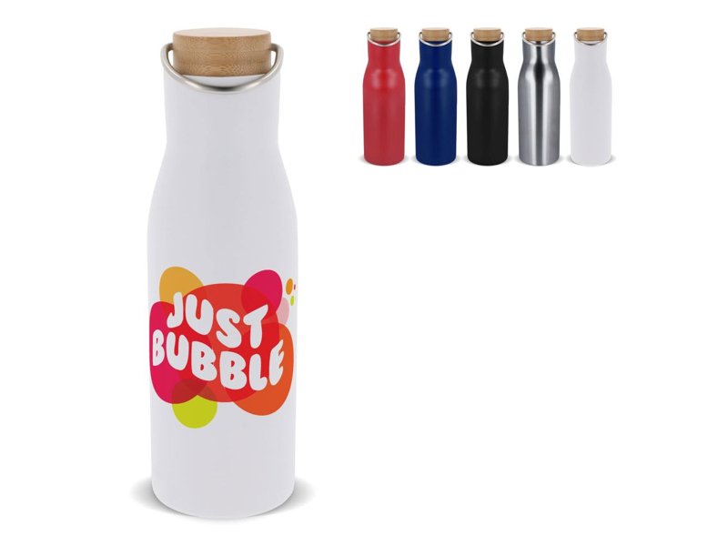 Thermo fles met bamboe deksel 500ml
