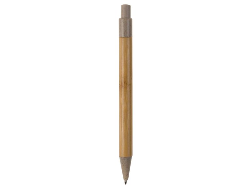 Ball pen bamboe met tarwestro