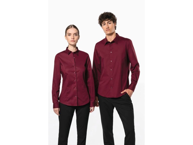 Kariban Dames stretch blouse lange mouwen Kariban Dames stretch blouse lange mouwen