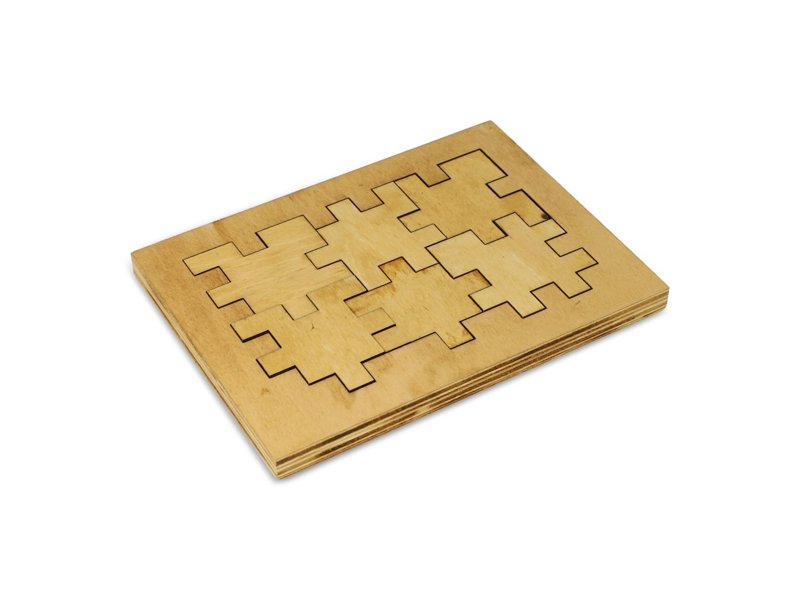 Houten kubus puzzel Houten kubus puzzel