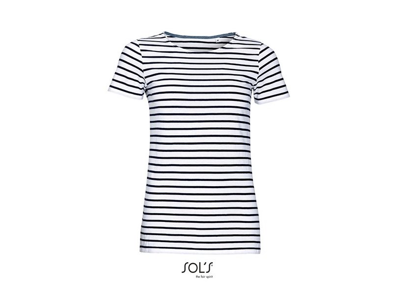 SOL´S - Women´s Round Neck Striped T-Shirt Miles