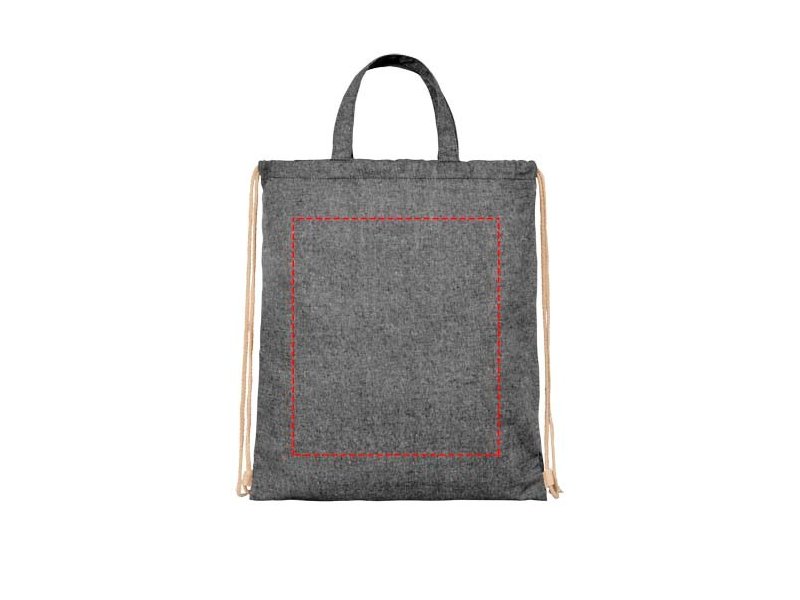 Pheebs 210 g/m² gerecyclede rugzak met trekkoordsluiting 6L Pheebs 210 g/m² gerecyclede rugzak met trekkoordsluiting 6L