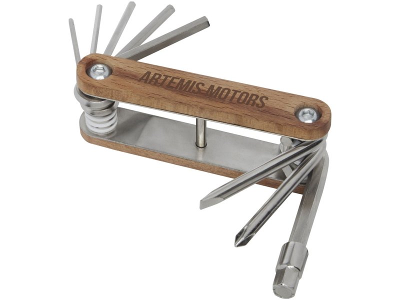 Fixie houten multitool voor fietsen met 8 functies Fixie houten multitool voor fietsen met 8 functies