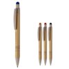 Balpen bamboe en tarwestro met stylus Balpen bamboe en tarwestro met stylus