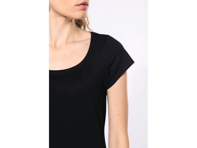Kariban  Dames-t-shirt korte mouwen met boothals Kariban  Dames-t-shirt korte mouwen met boothals