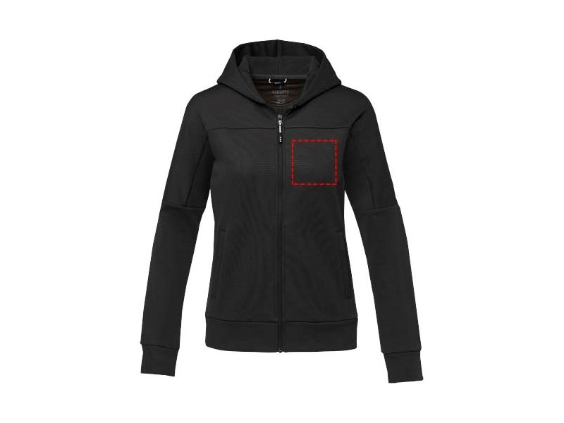 Nubia gebreid performance dames jack met volledige rits