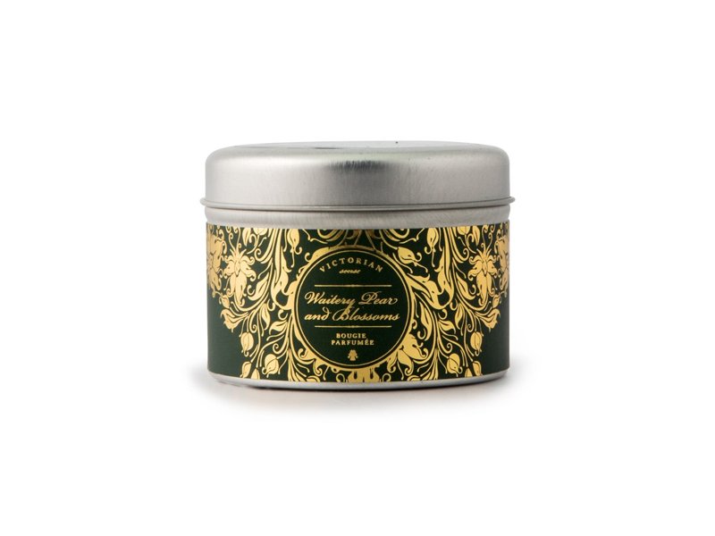Victorian Sense Tinbox Waitery Pear & Blossoms geurkaars