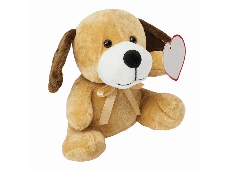 PEPPO - Zittende pluche hond