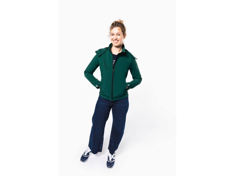 Kariban Dames Afneembare hooded softshell jas