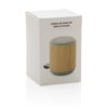 Bamboe en fabric 3W draadloze speaker Bamboe en fabric 3W draadloze speaker