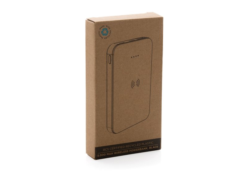 RCS gerecycled plastic 5.000 mAh 5W draadloze powerbank