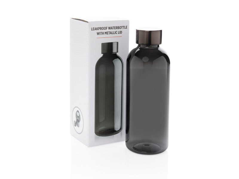 Lekvrije waterfles met metallic dop