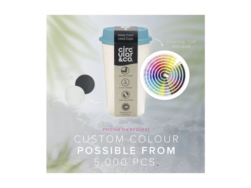 Koffiebeker Circular&Co Recycled Now Cup 340 ml Koffiebeker Circular&Co Recycled Now Cup 340 ml