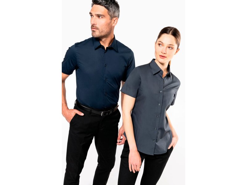 Kariban Dames stretch blouse korte mouwen Kariban Dames stretch blouse korte mouwen