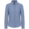 Kariban Dames oxford blouse lange mouwen Kariban Dames oxford blouse lange mouwen
