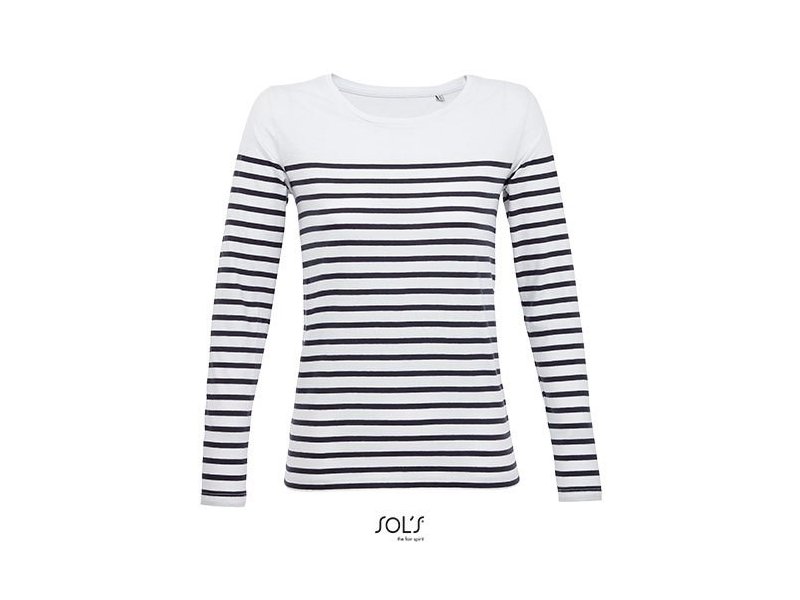 SOL´S - Women´s Long Sleeve Striped T-Shirt Matelot SOL´S - Women´s Long Sleeve Striped T-Shirt Matelot